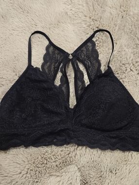 Maurices Black Lace Racerback Bralette